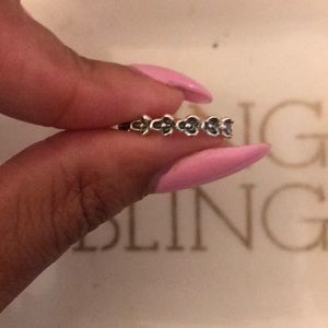 Pandora silver flower ring